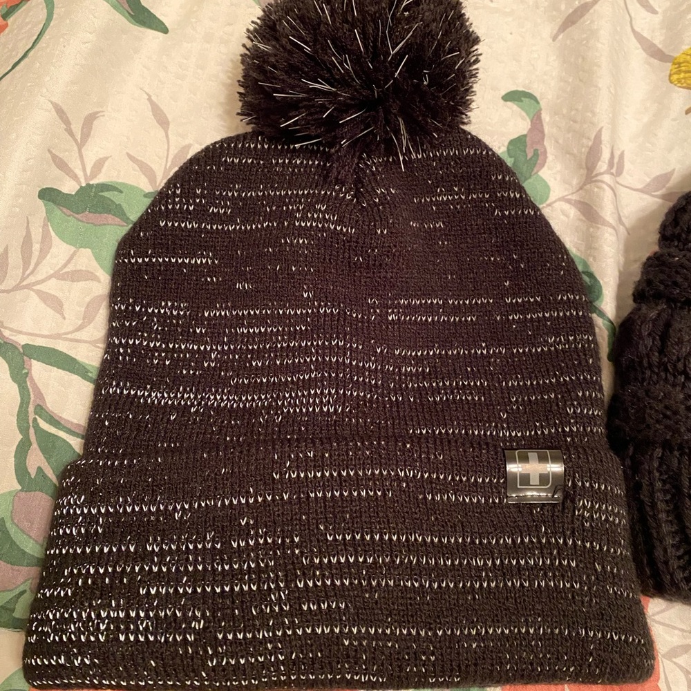 2 Black Winter Hats